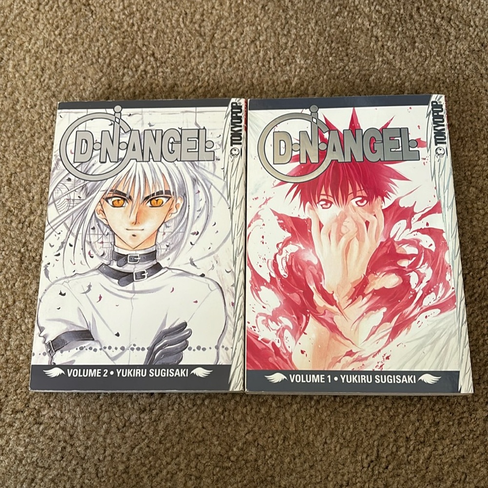 D.N.Angel DNAngel Yukiru Sugisaki manga graphic novel comic anime book 1 & 2 EUC